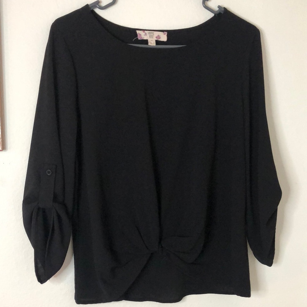 Black Hippie Rose blouse in M